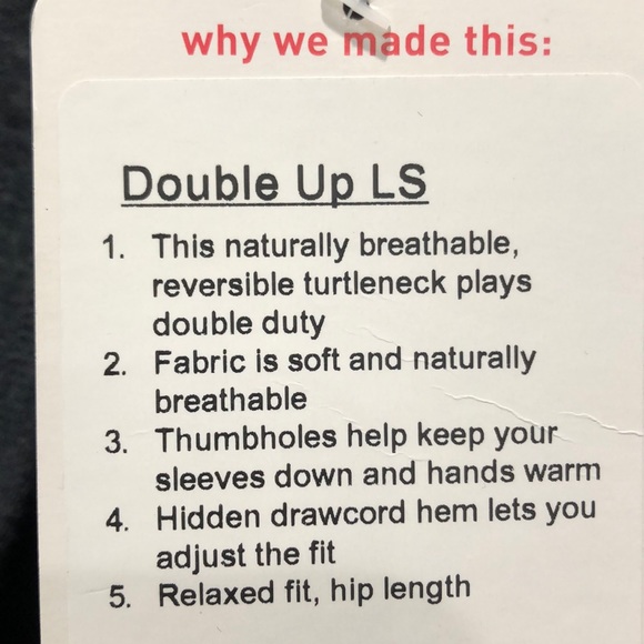 Lululemon Athletica Long Sleeve Turtleneck Top - Picture 5 of 7